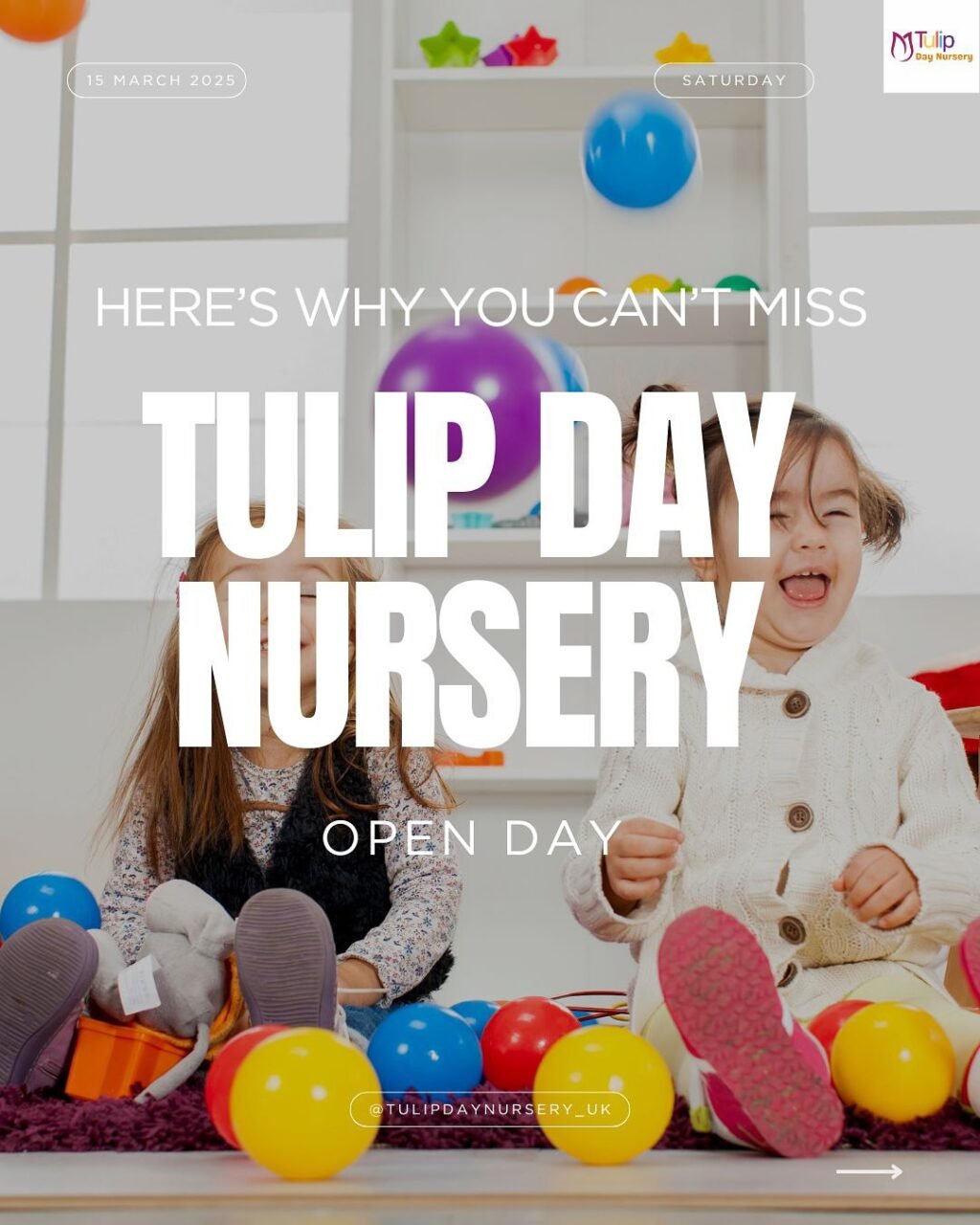 Instagram post from tulipdaynursery_uk. This post is in position 0.