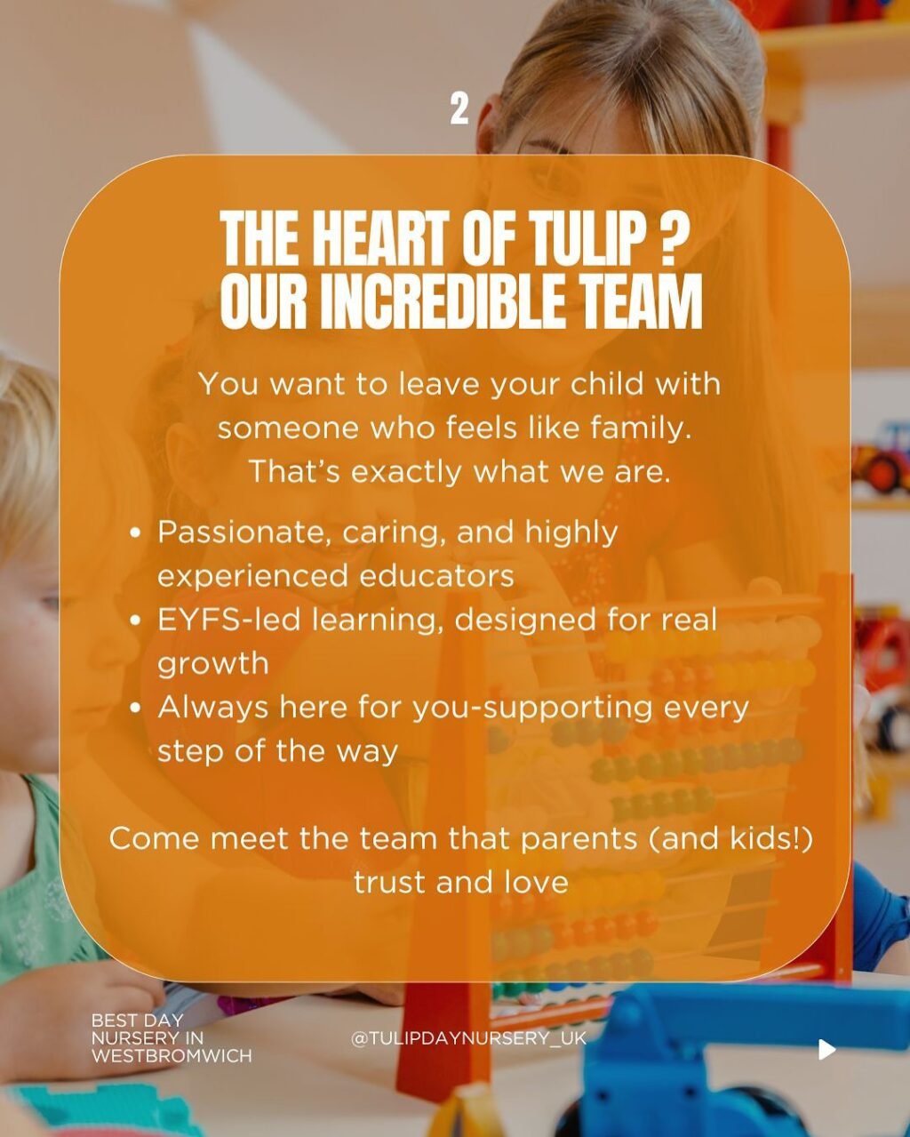 Instagram post from tulipdaynursery_uk. This post is in position 2.